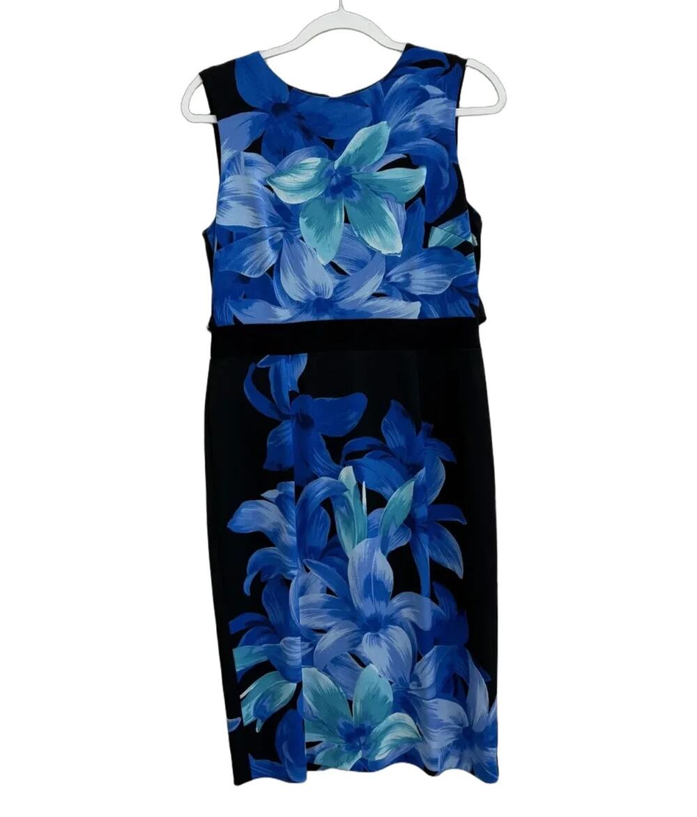 Joseph Ribkoff Floral Print Sleeveless Sheath Dress